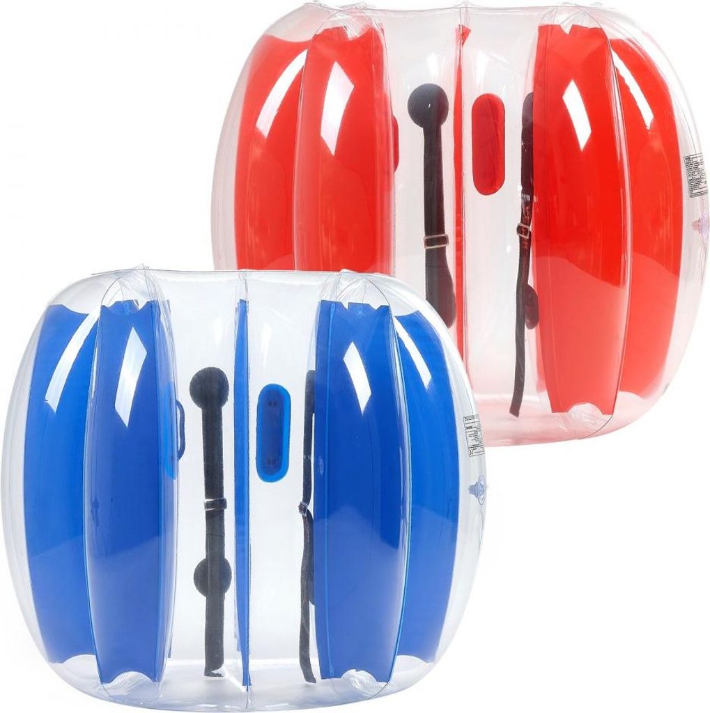 2x Aufblasbare Bumper Stoßball Sumo Zorb Ball 1,2m - Rote und Blaue Streifen - für lustige Outdoor-Spiele und Veranstaltungen