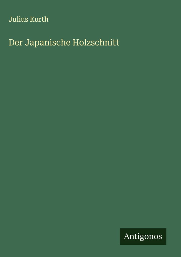 Der Japanische Holzschnitt