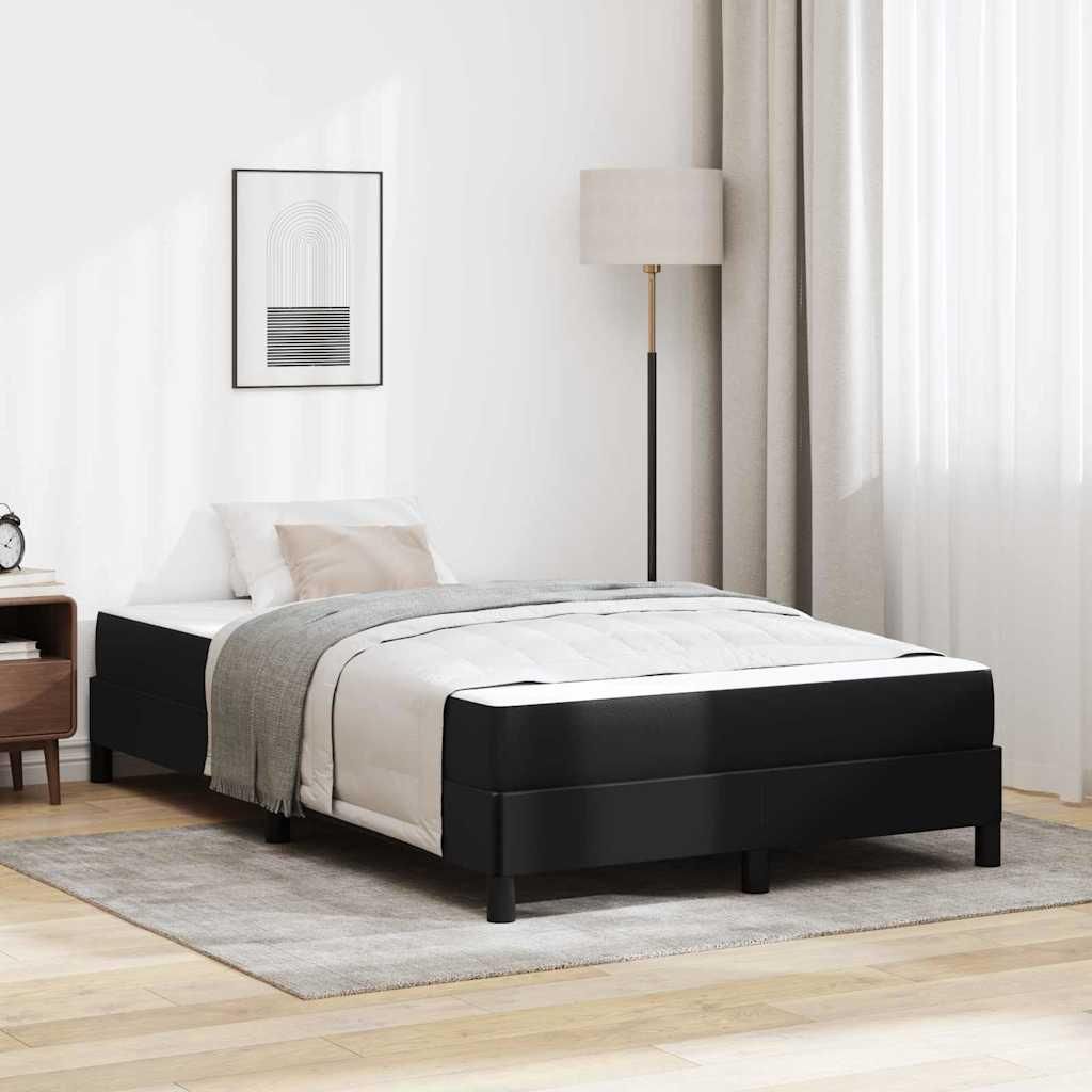 Maison Exclusive - Bettrahmen mit Matratze Schwarz 120 x 190 cm Stoff