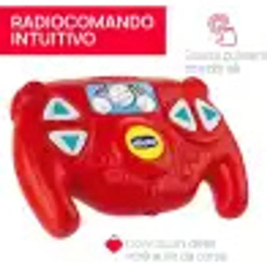 Voiture RC Chicco Tom Race - Jouet Télécommandé 2 Ans Et Plus Rouge - 12