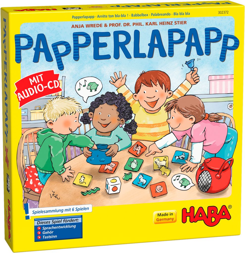 HABA Papperlapapp, 3 Jahr(e), Mit Ton, Karton, Metall, Produktbild 