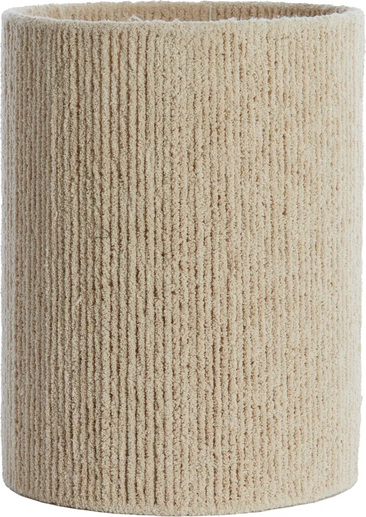 Grand abat-jour 30x40 cm Medana chenille crème - Finition haut de gamme