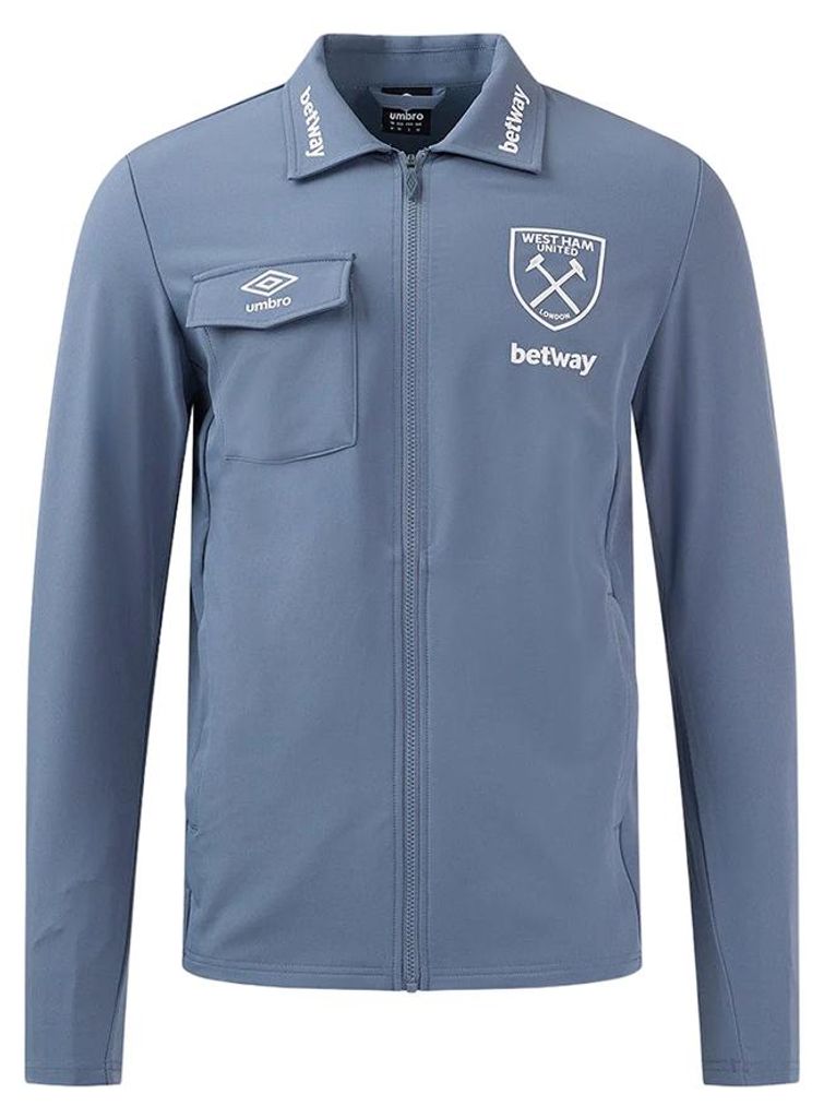 Umbro - "24/25" Jacke für Kinder - Presentation UO2322 (128) (Grau)