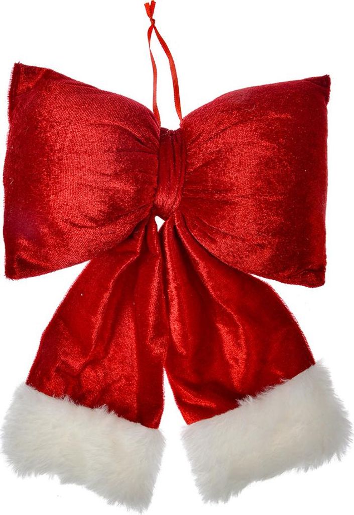 Clayre & Eef Weihnachtsanhänger 22x26 cm Rot Synthetisch
