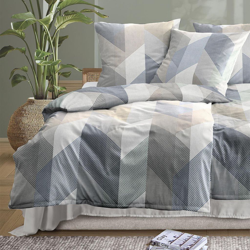 Irisette Mako-Satin Bettwäsche Wave 8739 natur 135x200 cm + Produktbild 