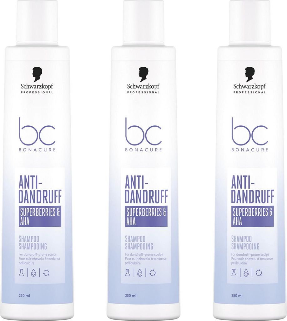 Bonacure Anti-Dandruff Shampoo 3x250 ml Produktbild 