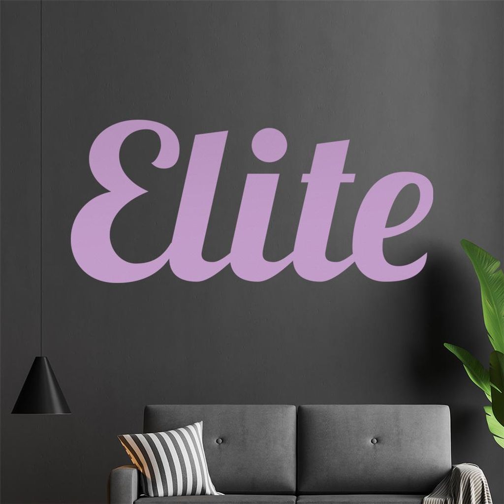Elite Wandtattoo in 6 Größen - Wandaufkleber Wall Sticker - Dekoration, Küche, Wohnzimmer, Schlafzimmer, Badezimmer