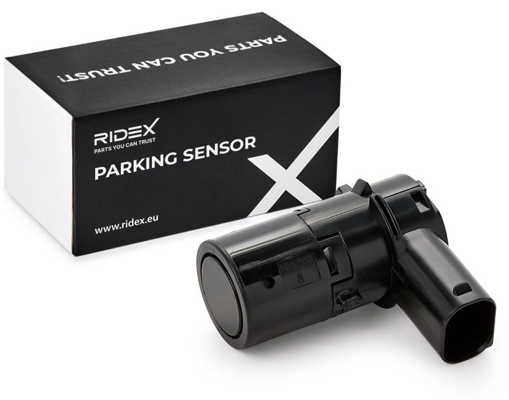RIDEX 2412P0063 Einparkhilfe Parksensor Gewinkelt Schwarz Produktbild 