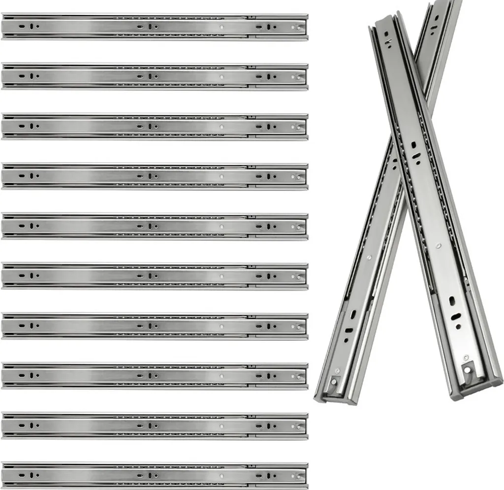 SWANEW Guide Cassetti 550mm Soft-Close | Kit 20 Pezzi Professionale