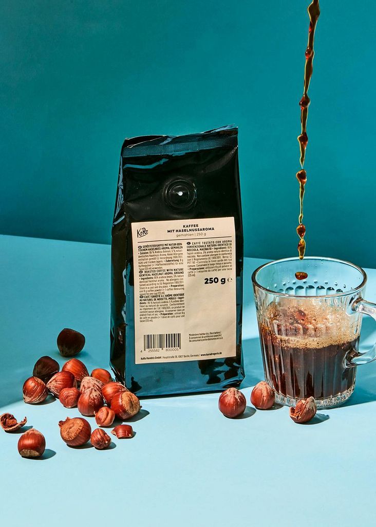 KoRo I Gemahlener Kaffee mit Haselnussaroma 250 g