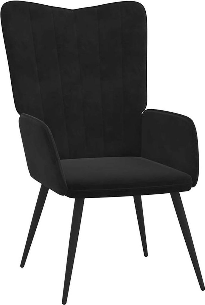 vidaXL Relaxsessel Schwarz Samt