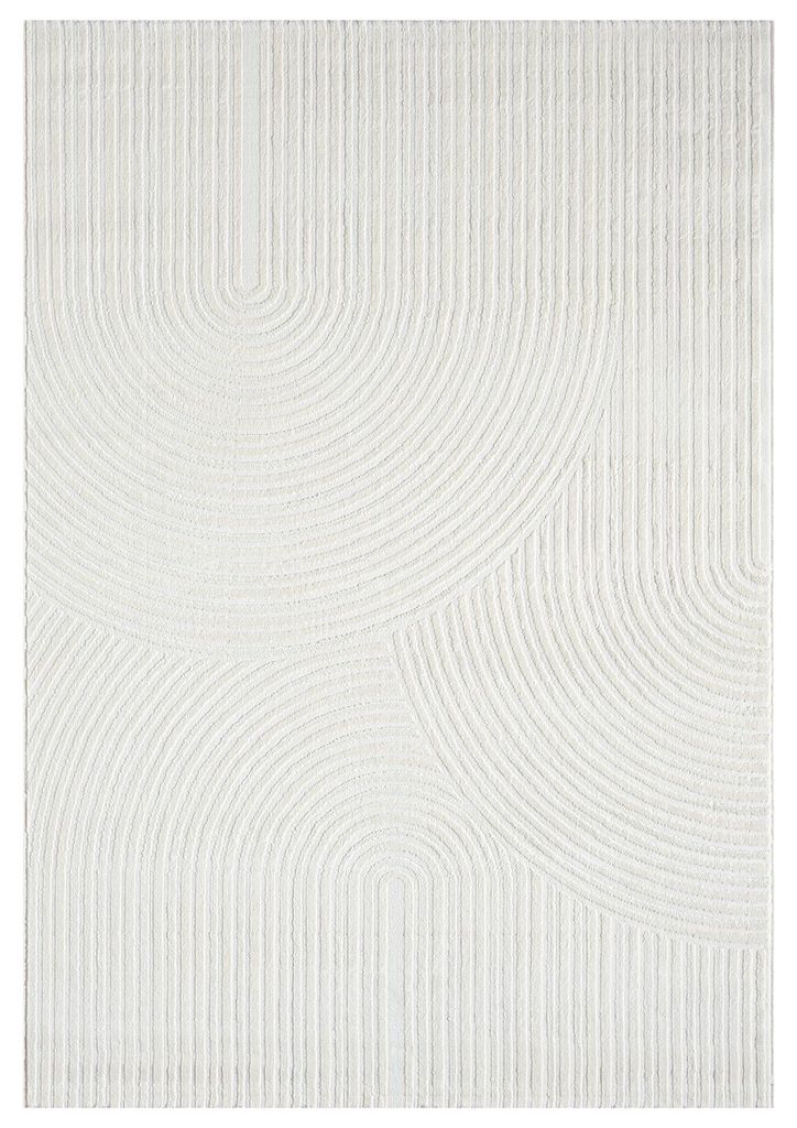 Teppich Kurzflor Modern 3D Muster Hoch-Tief-Struktur Wohnzimmer&Schlafzimmer