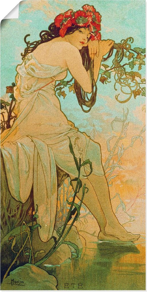 ARTland Poster Jahreszeiten: Sommer. 1896. Größe: 75x150 cm