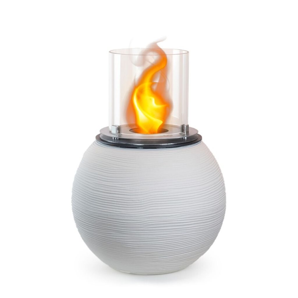 DIVINA FIRE DF95269, Kominek wolnostojący,etanol, Biały, Zdjęcie produktu 