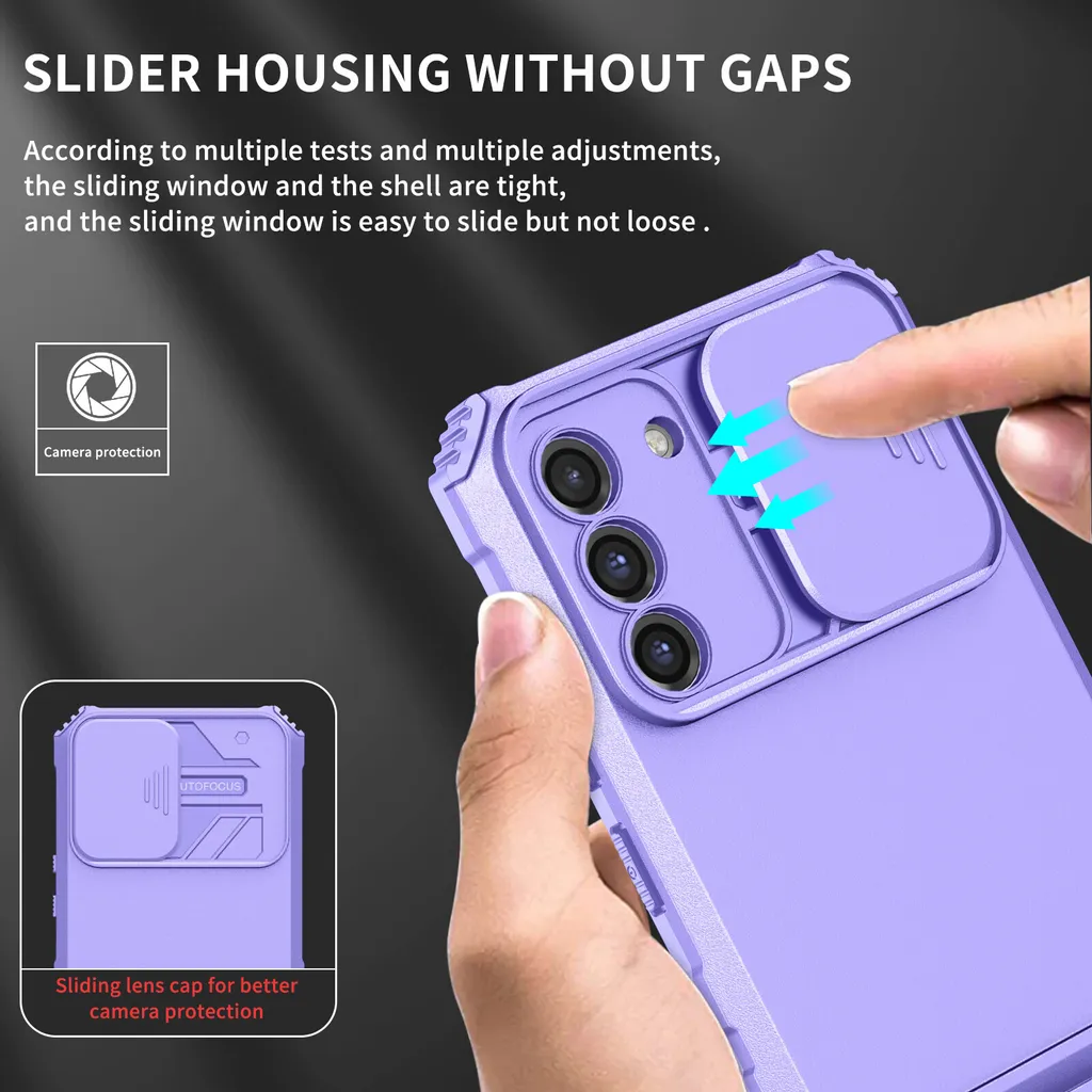Cover S21 FE 5G Viola Urban Style: Protezione Militare e Design Functional - 2