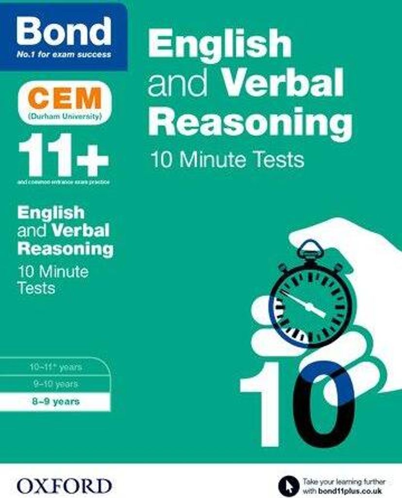 Bond 11+: English & Verbal Reasoning: CEM 10 Minute Tests