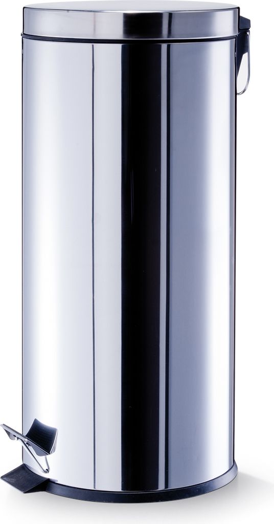 Zeller Treteimer, 30 ltr., Edelstahl Ø29 x 66 cm Produktbild 