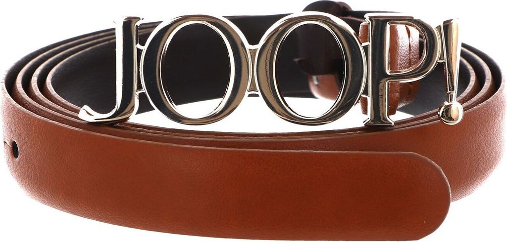 Joop! Damen Ledergürtel 2,0 cm Belt NOS Leder dünner Gürtel cognac 8349/220, Länge:95 cm