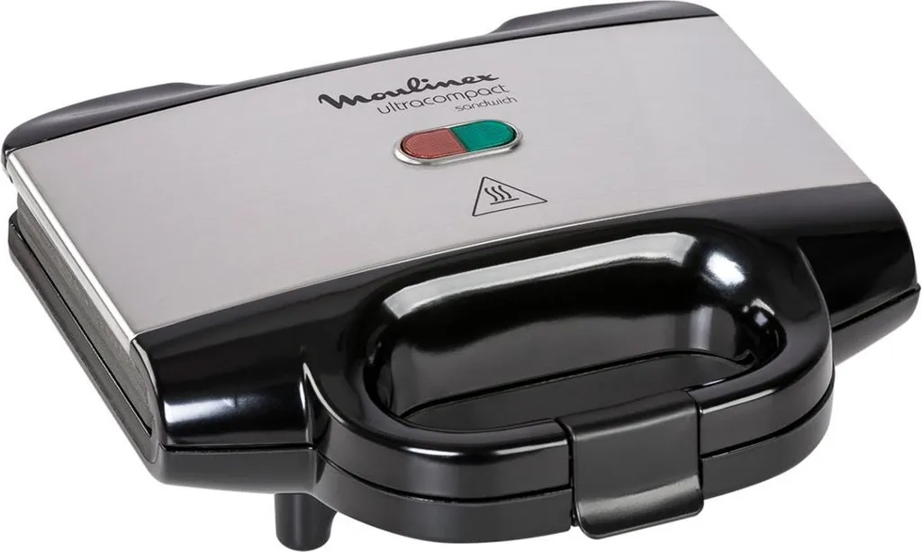 Appareil à croque-monsieur et grille-pain inox Moulinex 700W polyvalent