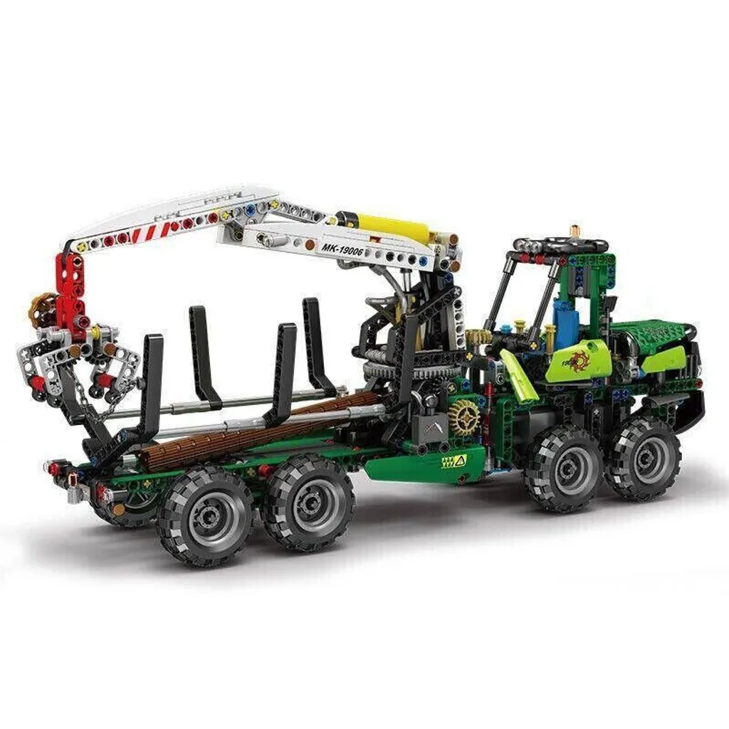 Mould King 19006 Machine Forestière Pneumatique RC Blocs de Construction