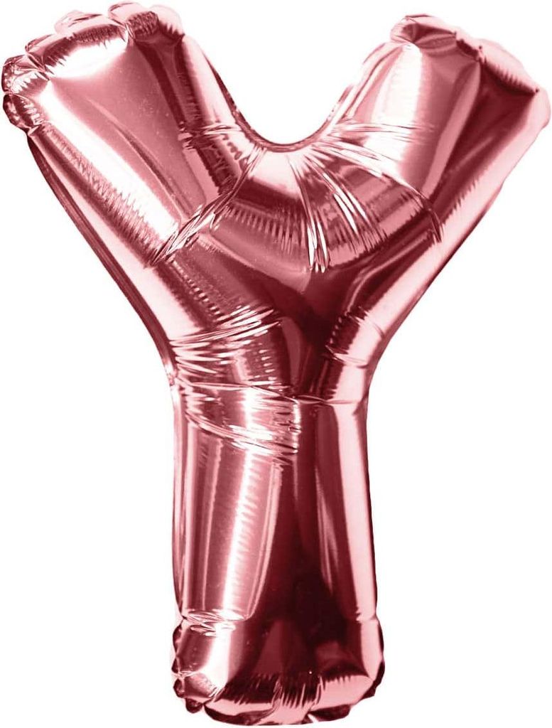 Oblique Unique Folien Luftballon Buchstabe Y Geburtstag JGA Produktbild 