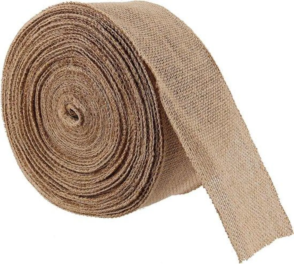 Toile de jute naturelle 13cm en rouleau de 25m haute qualité pour artisanat