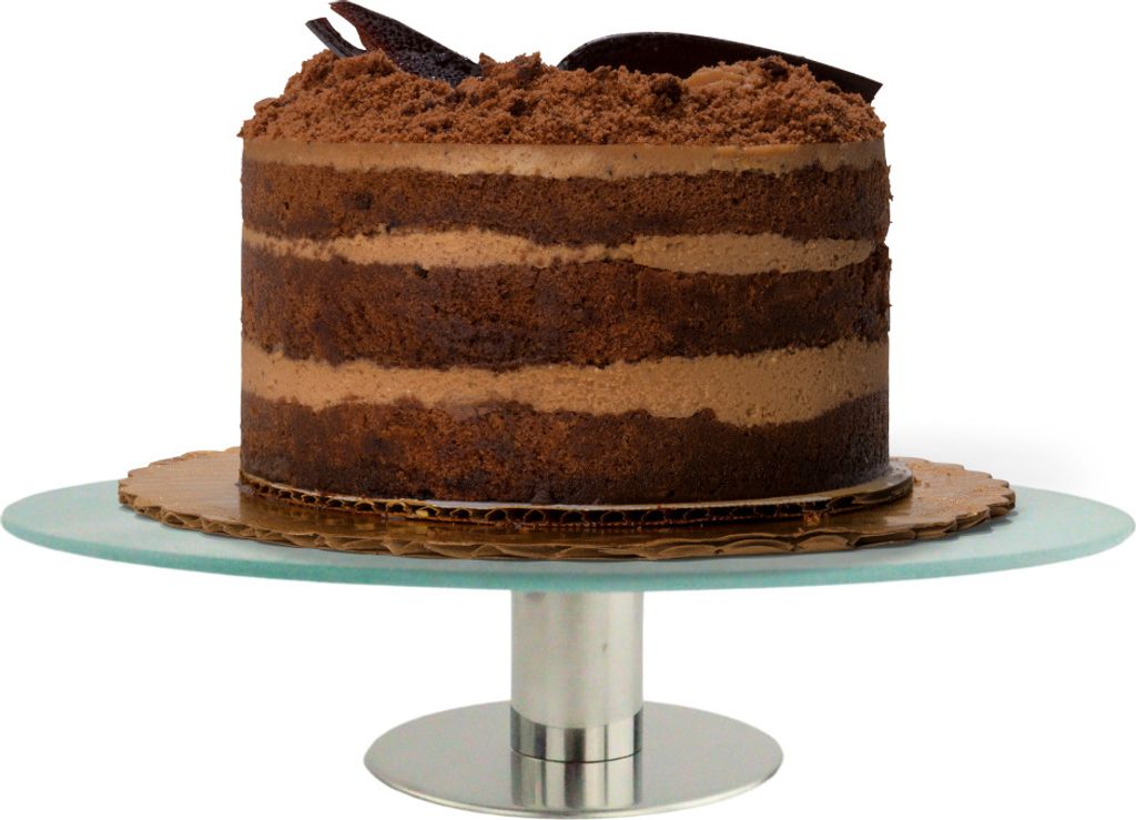 OTIX Tortenständer Luxusglas mit Fuß Drehbarer Tortenteller Kuchenplatte