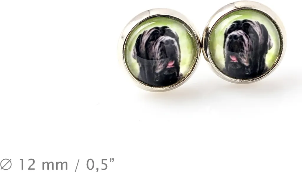 Mastino Napoletano, Mastino Napoletano - Set di gioielli in una scatola, collana, orecchini, bracciale, prodotti del marchio Art-Dog