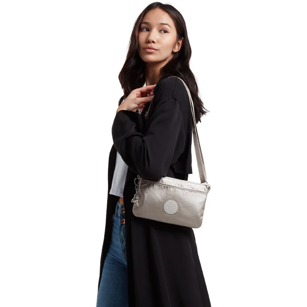 Petit Sac à Bandoulière Kipling Riri Metallic Glow avec Multi-Poches - 5