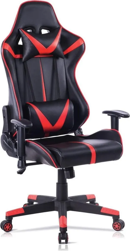 Chaise Gaming Happyment pour Longues Sessions - Ergonomie Rouge et Noir