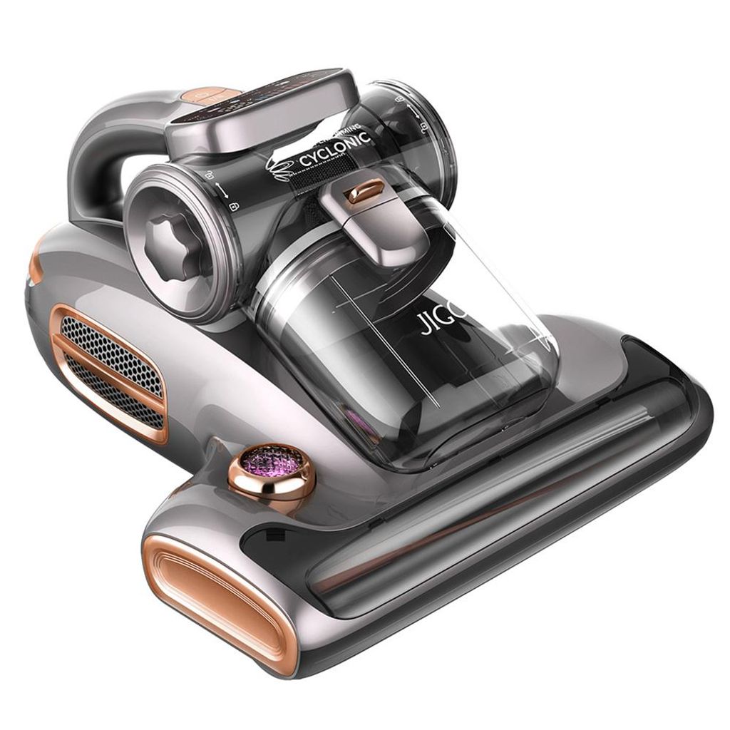 A studio product shot of a handheld vacuum cleaner.