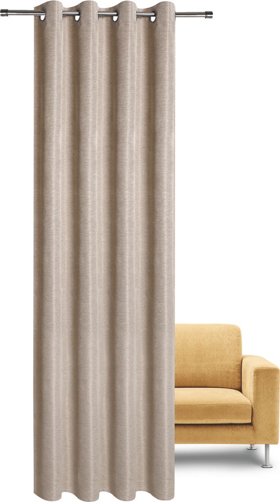 Gerster Ösenschal aus Dekostoff B = 140 x H =235 cmBlickdicht Dekostoff Uni taupe