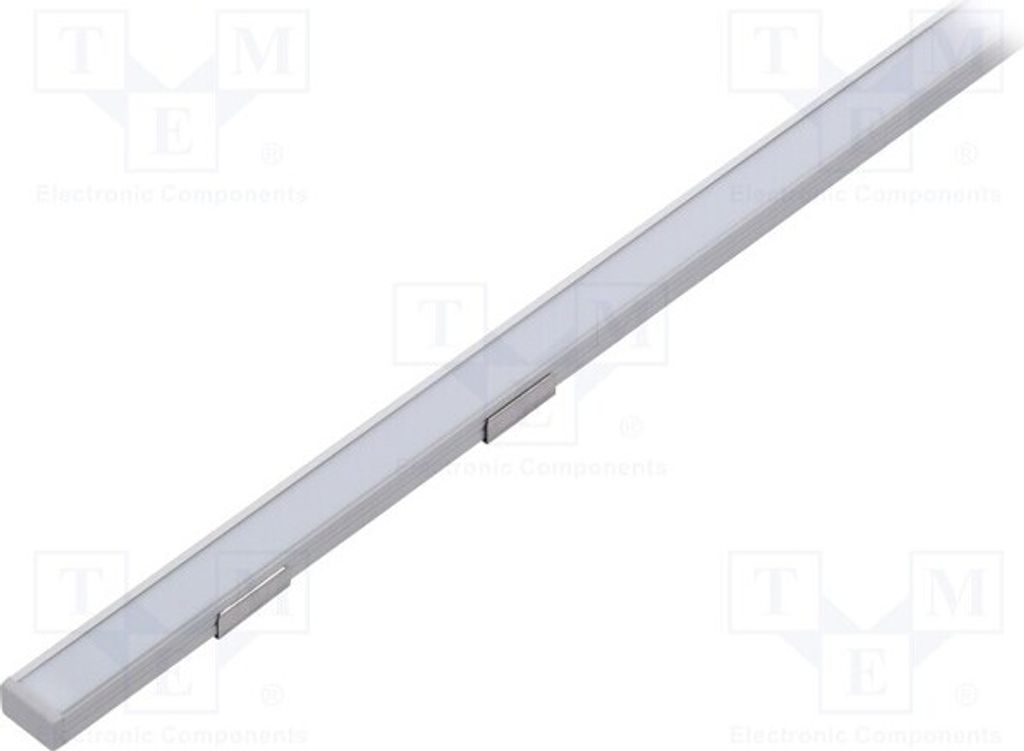 1x Profil für LED Module natürlich milchfarben L: 1m Aluminium SLIM8 A/Z ANOD 1M