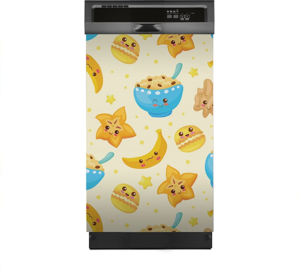 Magnete Dekorative 45x70 cm Küche Magnetmatte Spülmaschine - FrühMüsli Banane