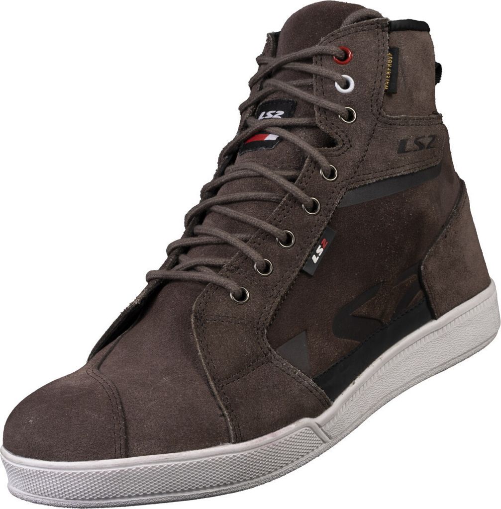 LS2 Downtown wasserdichte Motorrad Schuhe, braun, 44