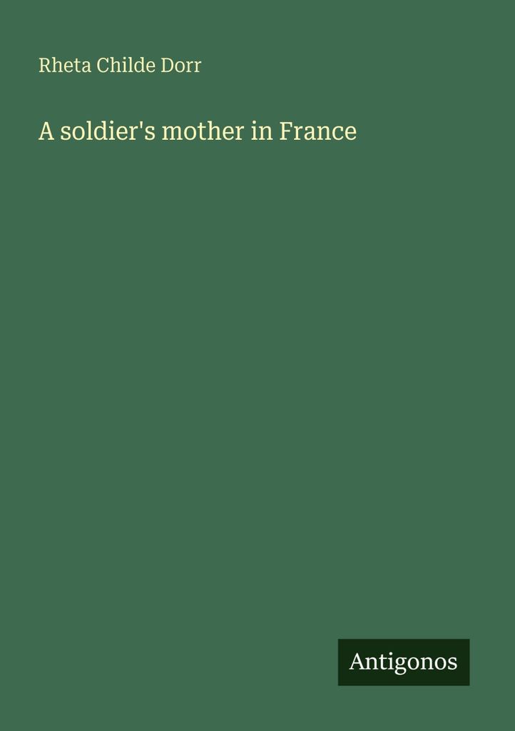 A soldier's mother in France