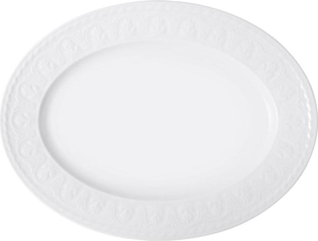 Villeroy & Boch Cellini, Essteller, Oval, Porzellan, Weiß, Produktbild 