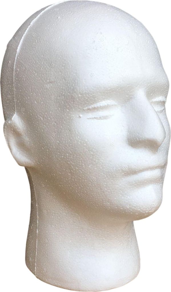 Mannequinkopf aus Schaumstoff fš¹r Perš¹cken, Hš¹te, Schals, leichter Ausstellungsst?nder, DIY-Malerei, Salon, Perš¹ckenhalter