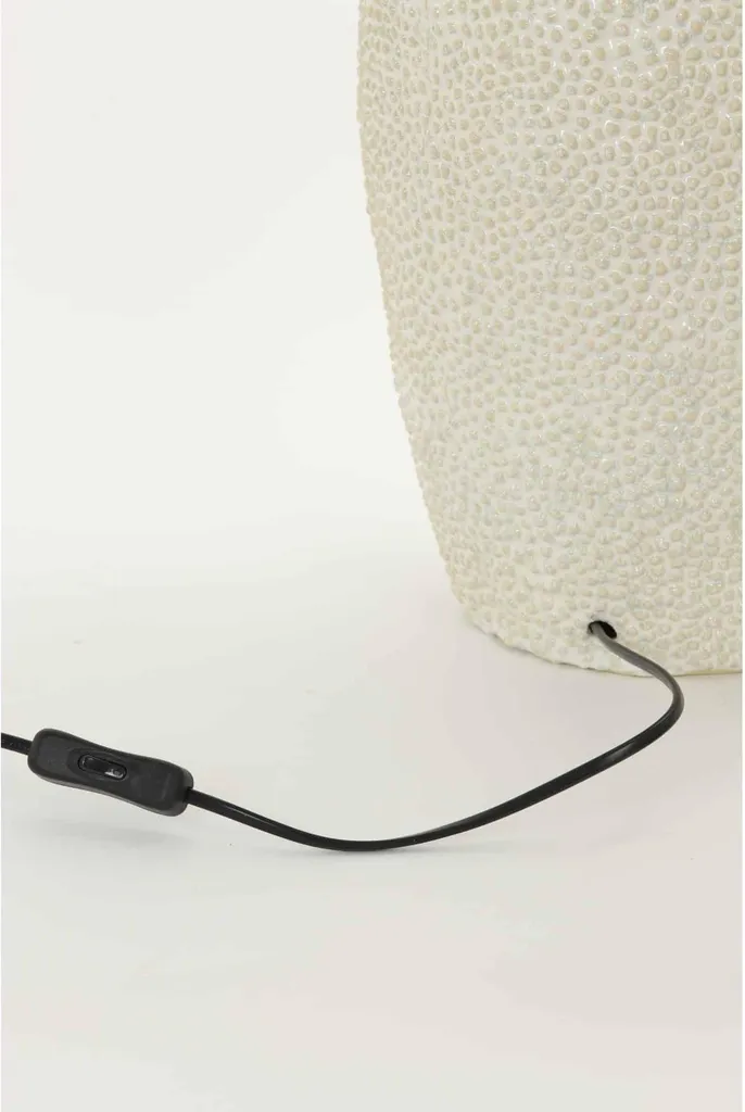 Light & Living - lampada da tavolo - Kyara - bianco - Vetroceramica - apparecchio singolo - E27 - 1729726 - 3