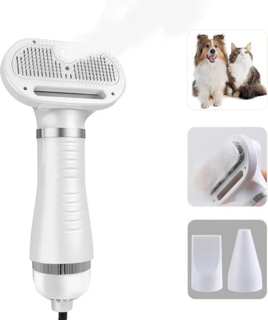 Brosse aspirateur vapeur pour chien avec réservoir eau série X