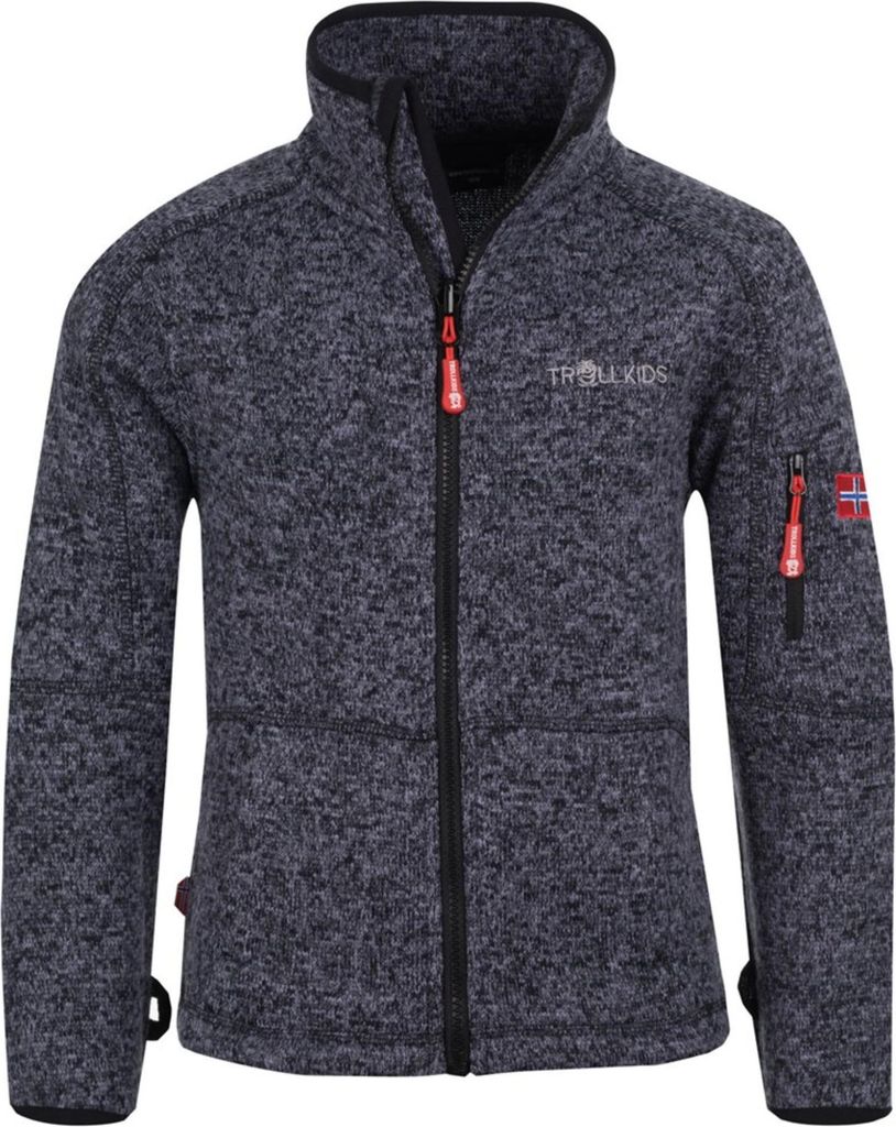 Trollkids Kinder Fleece-Sweatshirt Grau 802-607 Grösse 116