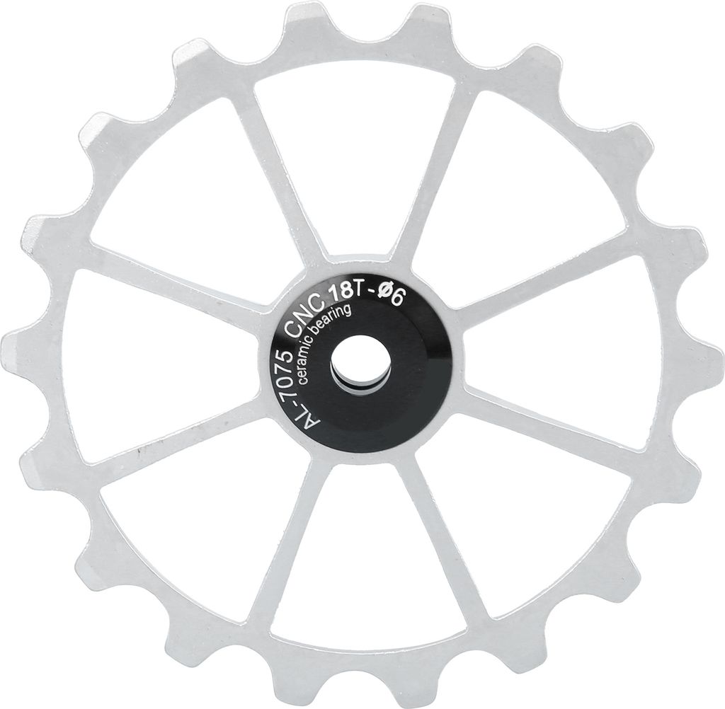 Fahrrad-Führungsrad,Fahrrad-Riemenscheibe,18T Fahrrad-Riemenscheibe,Aluminium-Legierung Führungsrad,Fahrrad-Schaltwerk-Riemenscheibe,Fahrrad-Scha...