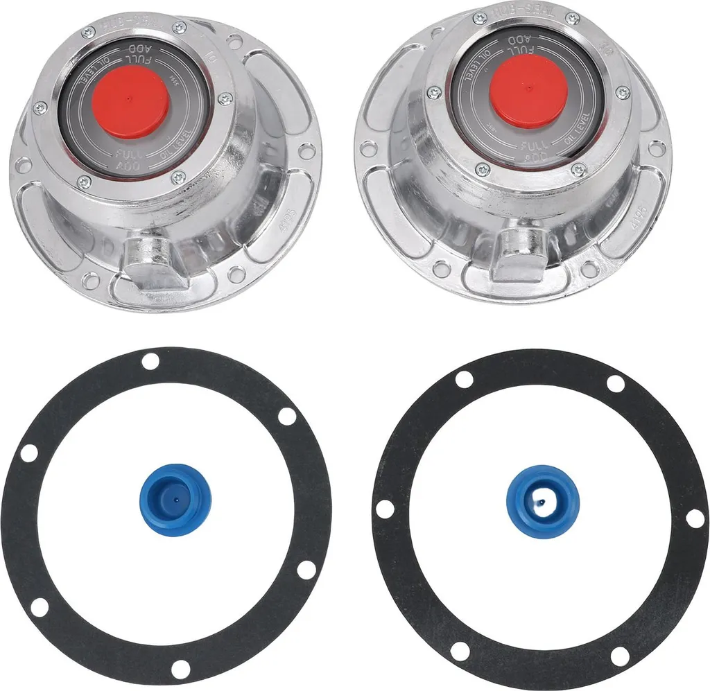 Cache-moyeu en aluminium 6 trous pour remorque avec joint 3434195