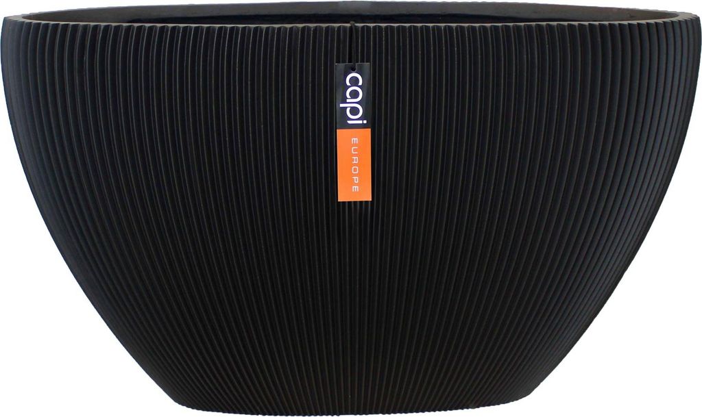 Capi Europe - Topf oval Groove - Schwarz - 59x14x34