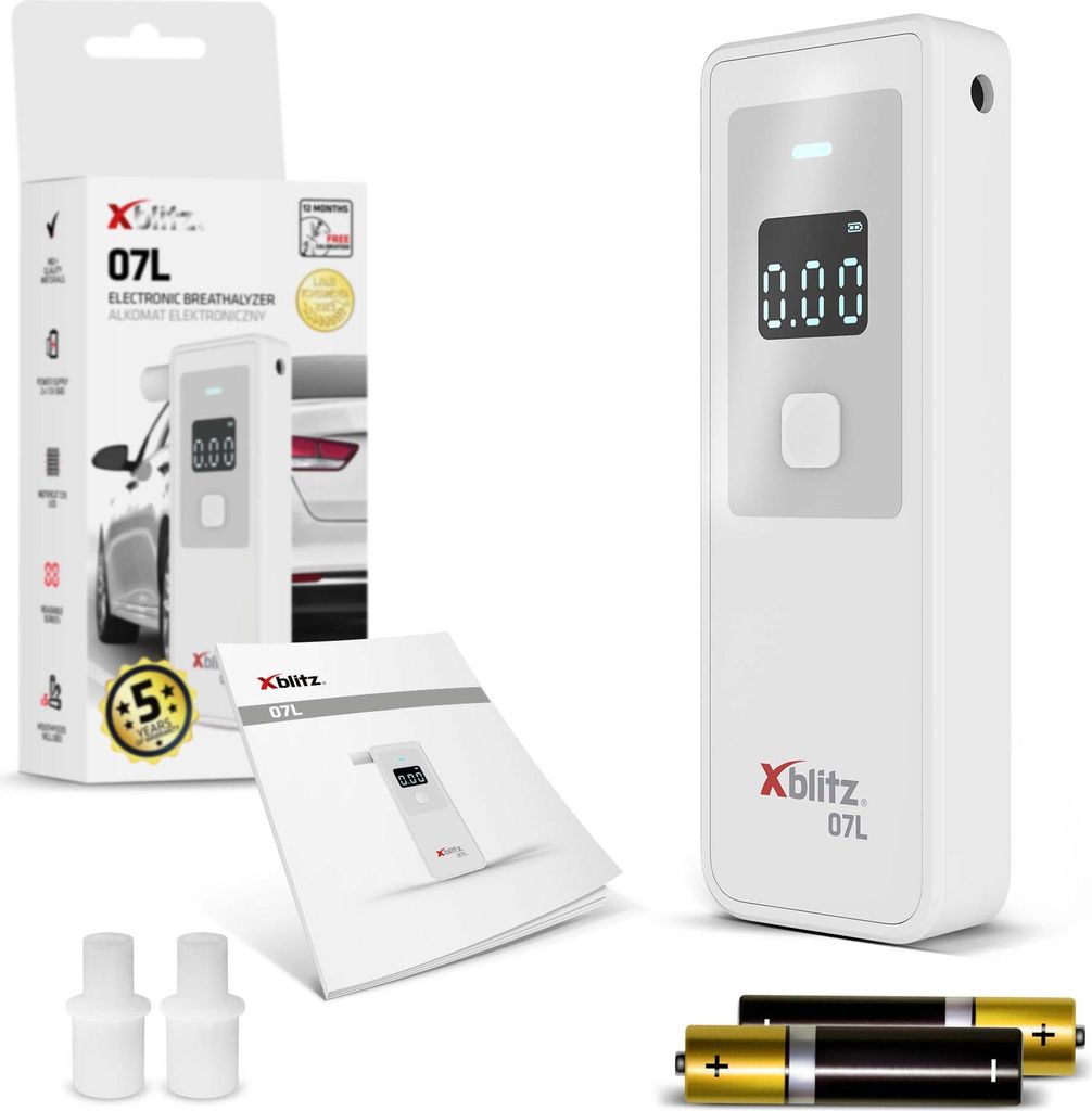 Polovodičový alkohol tester 07L – Xblitz Obrázek produktu 