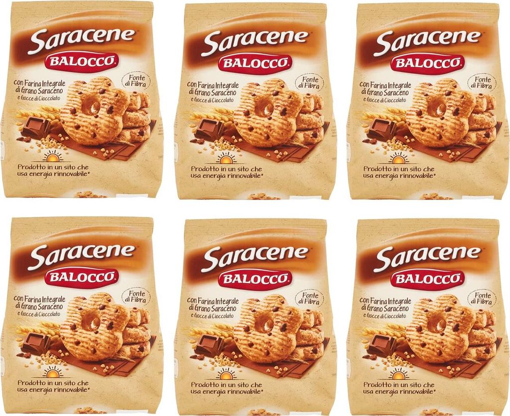 6x Balocco Saracene Biscotti con grano saraceno e gocce di Produktbild 