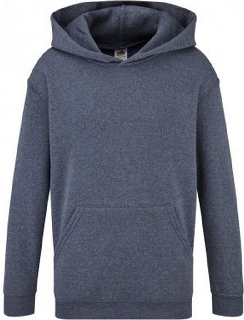Fruit of the Loom Kinder Klassik Kapuzenpullover PC3883 (5-6 Jahre (116)) (Marineblau meliert)