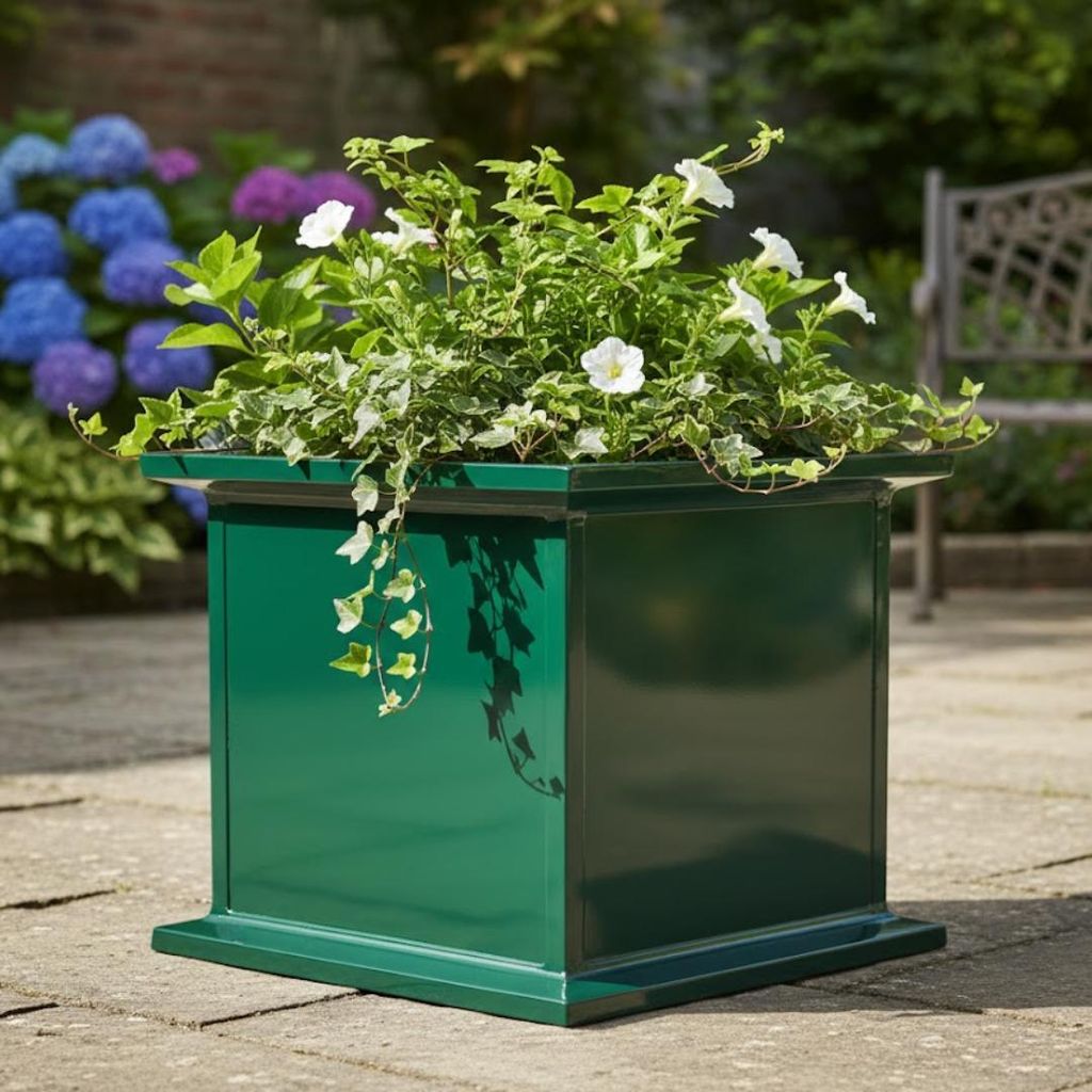 abc HOME | Pflanzkübel | pulverbeschichtet | Gummifüße | 49 cm B