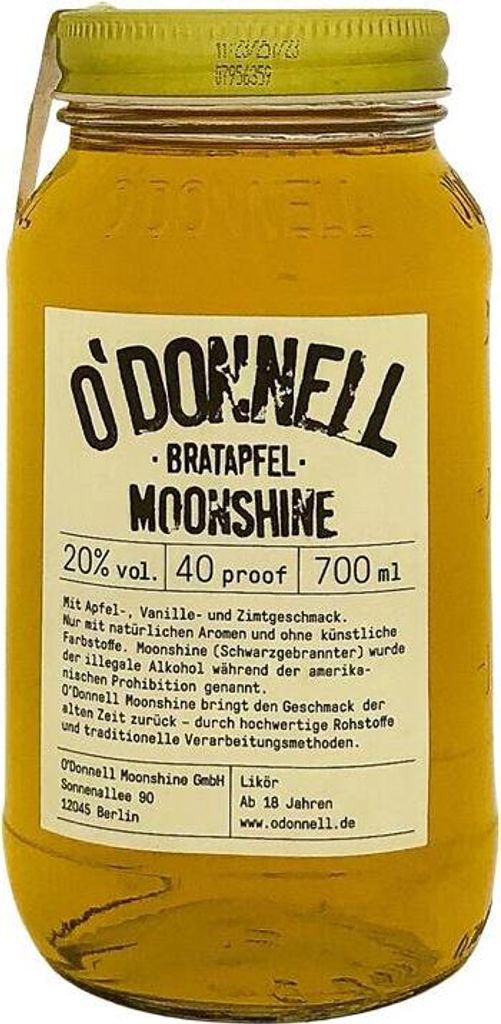 O'Donnell Moonshine Bratapfel 700ml 20% Vol. Produktbild 