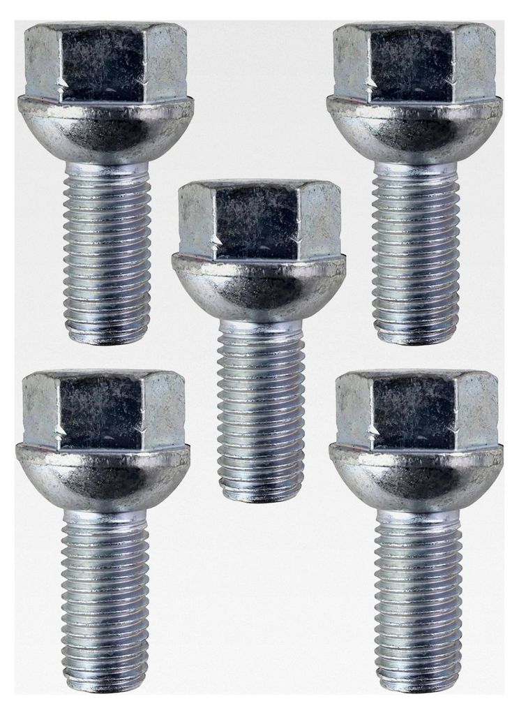 5 Stück Kugelbundschraube M 12 x 1,5 SW19 für Anhänger Komplettrad